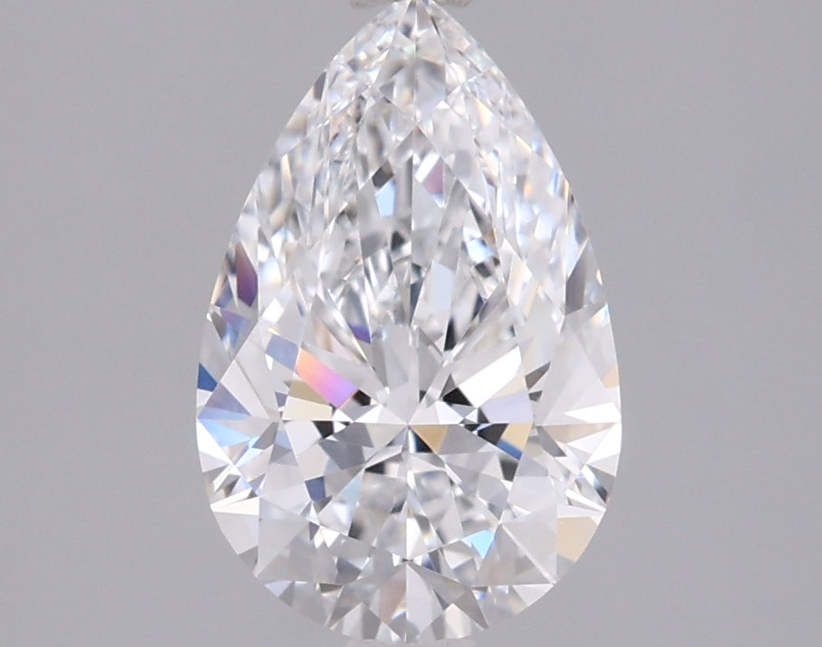 1.53 Carat Pear Shaped, Ideal Cut, D Color, VVS1 Clarity, IGI Certified Lab Grown Diamond