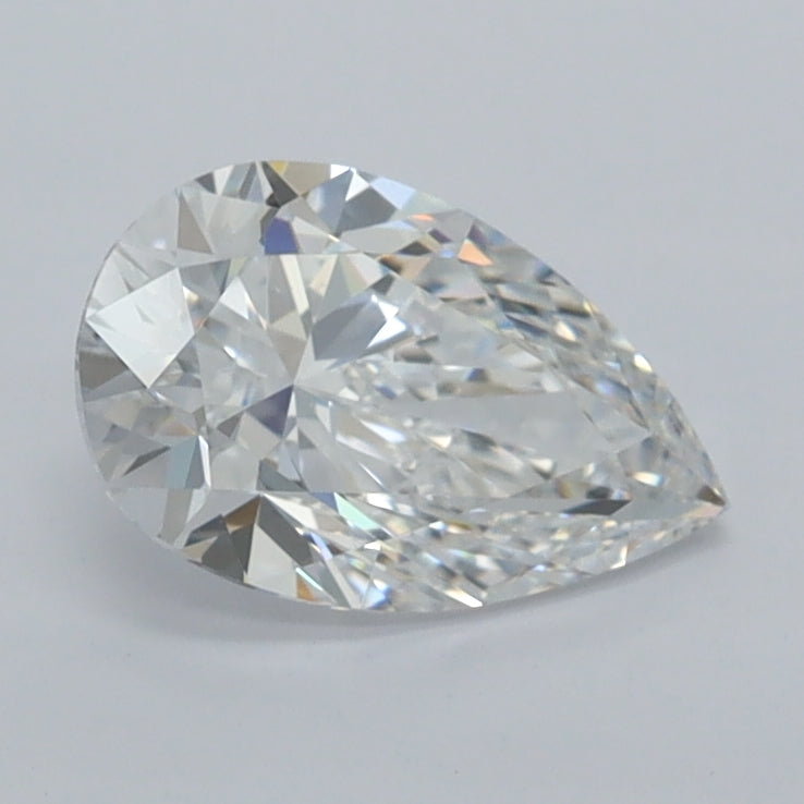 1.01 Carat Pear Shaped, Excellent Cut, D Color, VVS1 Clarity, IGI Certified Lab Grown Diamond
