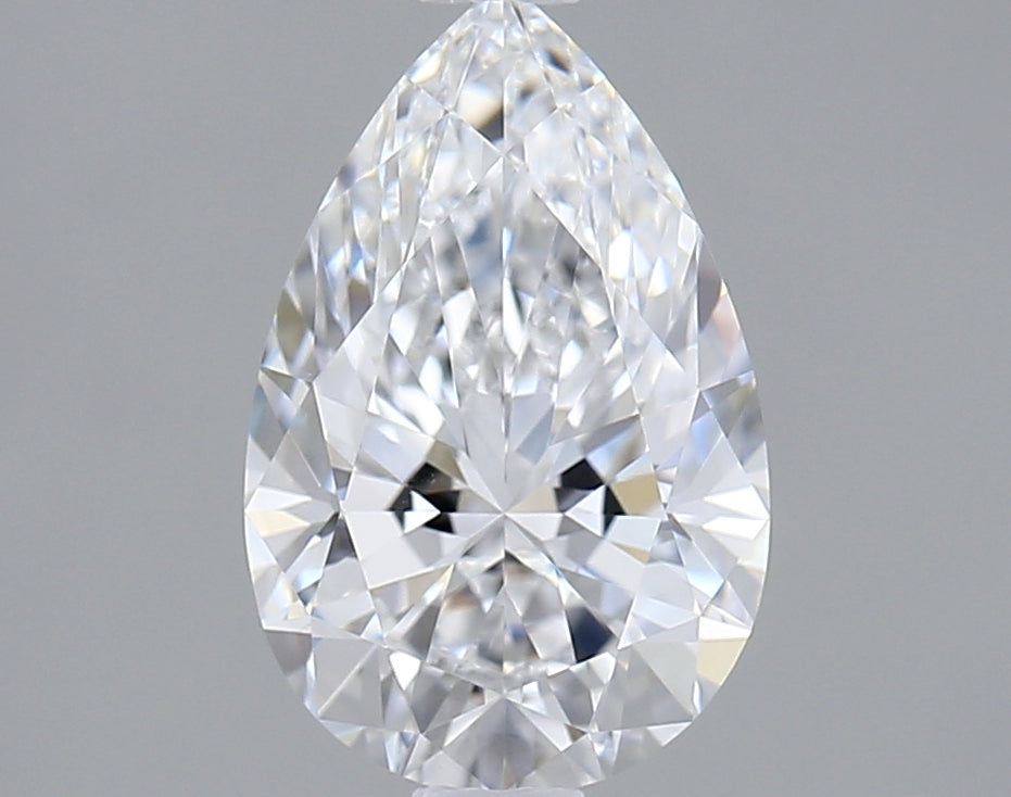 1.54 Carat Pear Shaped, Ideal Cut, D Color, VVS1 Clarity, IGI Certified Lab Grown Diamond