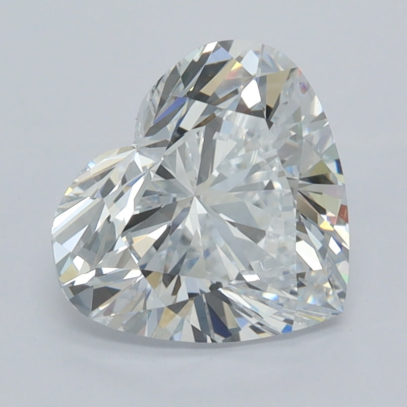 2.01 Carat Heart Shaped, Ideal Cut, D Color, VVS1 Clarity, IGI Certified Lab Grown Diamond
