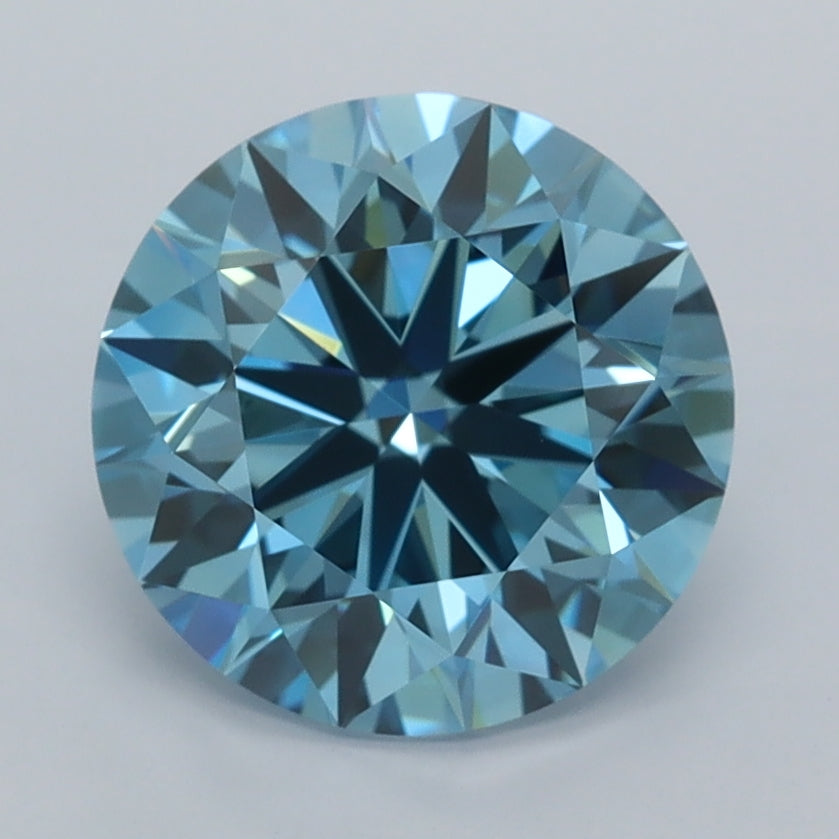 2.53 Carat Round Shaped, Ideal Cut, VVS2 Clarity, IGI Certified Lab Grown Diamond