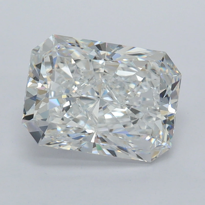 2.02 Carat Radiant Shaped, Ideal Cut, D Color, VVS1 Clarity, IGI Certified Lab Grown Diamond