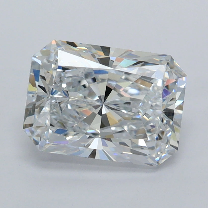2.03 Carat Radiant Shaped, Ideal Cut, D Color, VVS1 Clarity, IGI Certified Lab Grown Diamond