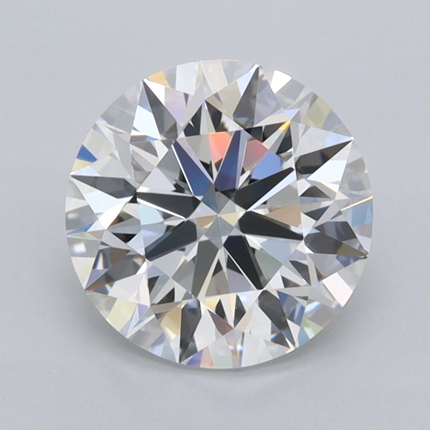 2.01 Carat Round Shaped, Ideal Cut, D Color, FL Clarity, IGI Certified Lab Grown Diamond