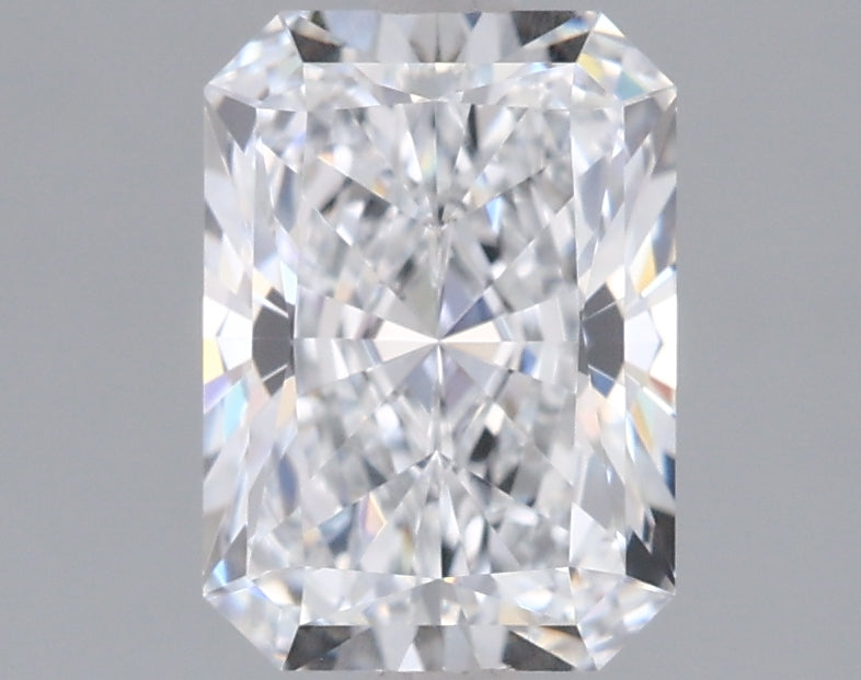 1.55 Carat Radiant Shaped, Ideal Cut, D Color, FL Clarity, IGI Certified Lab Grown Diamond