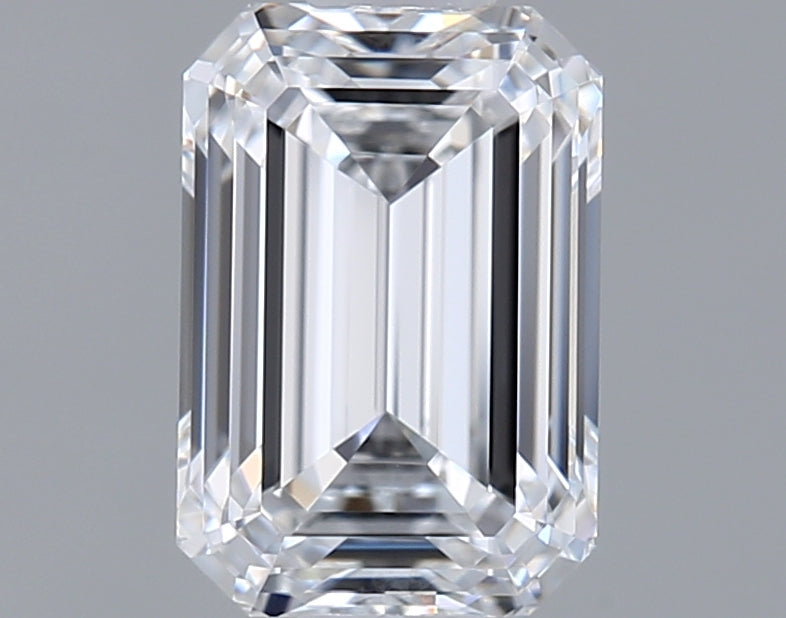 1.00 Carat Emerald Shaped, Ideal Cut, D Color, FL Clarity, IGI Certified Lab Grown Diamond