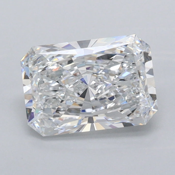 1.03 Carat Radiant Shaped, Ideal Cut, D Color, VVS2 Clarity, IGI Certified Lab Grown Diamond