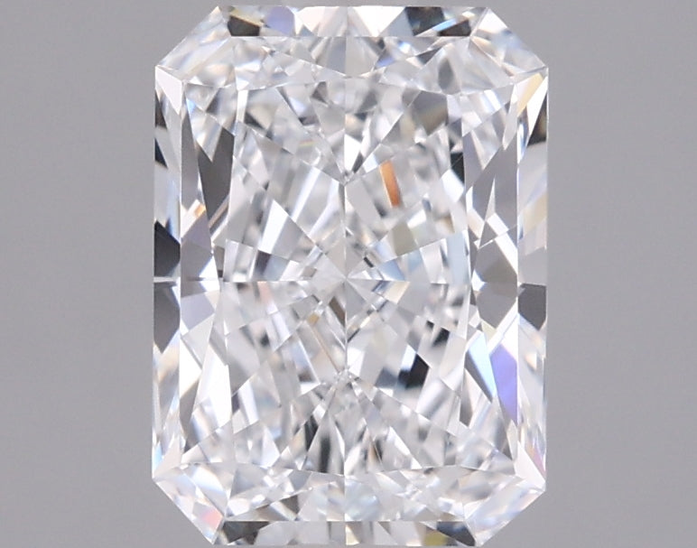 1.52 Carat Radiant Shaped, Ideal Cut, D Color, VVS1 Clarity, IGI Certified Lab Grown Diamond