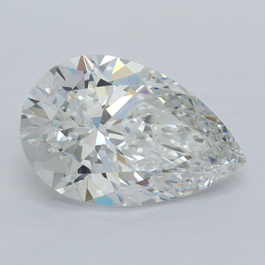 1.80 Carat Pear Shaped, Ideal Cut, D Color, VVS1 Clarity, IGI Certified Lab Grown Diamond