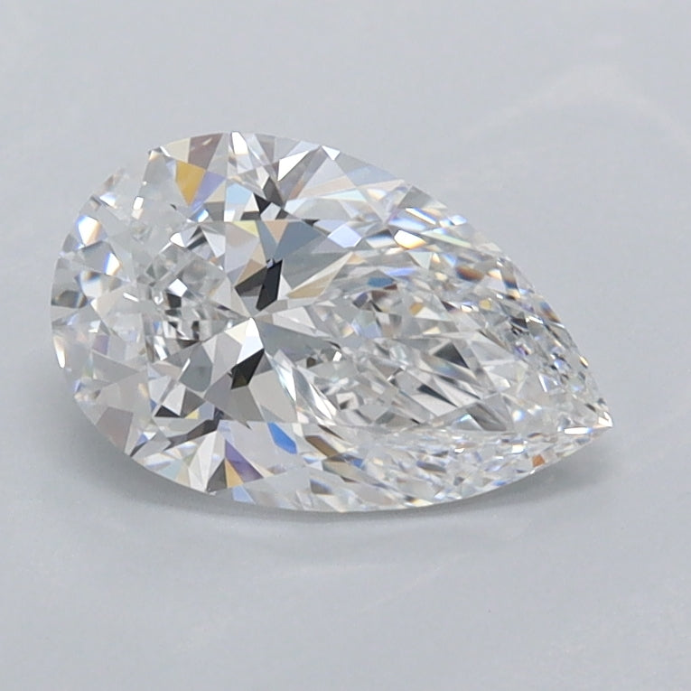 1.01 Carat Pear Shaped, Ideal Cut, D Color, VVS2 Clarity, IGI Certified Lab Grown Diamond