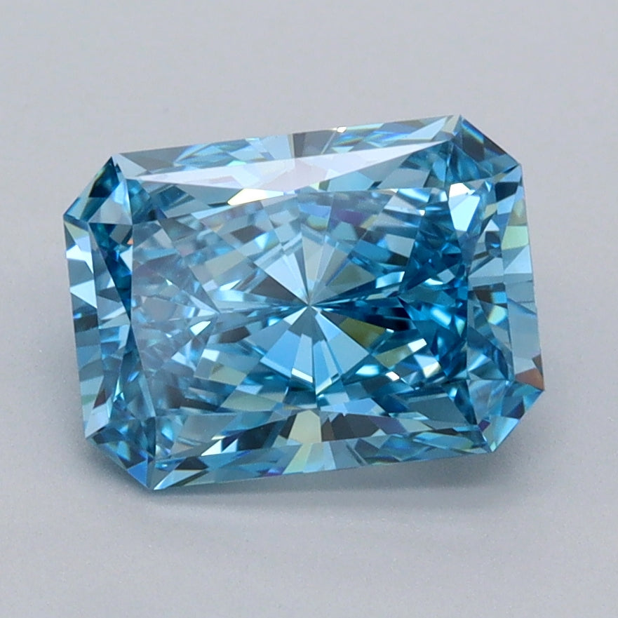2.07 Carat Radiant Shaped, Ideal Cut, VVS1 Clarity, IGI Certified Lab Grown Diamond