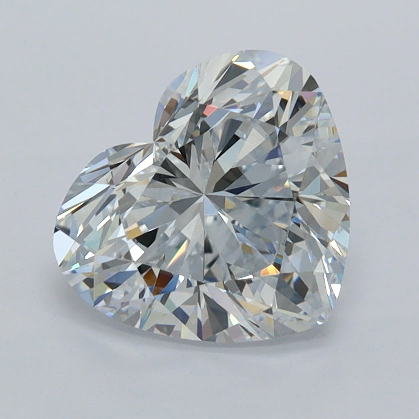 2.00 Carat Heart Shaped, Ideal Cut, D Color, VVS1 Clarity, IGI Certified Lab Grown Diamond