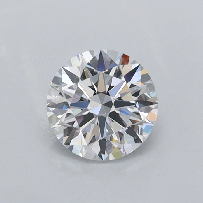 0.69 Carat Round Shaped, Ideal Cut, D Color, VVS2 Clarity, IGI Certified Lab Grown Diamond
