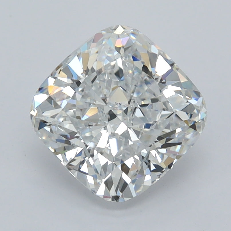 2.05 Carat Cushion Shaped, Ideal Cut, D Color, VVS1 Clarity, IGI Certified Lab Grown Diamond