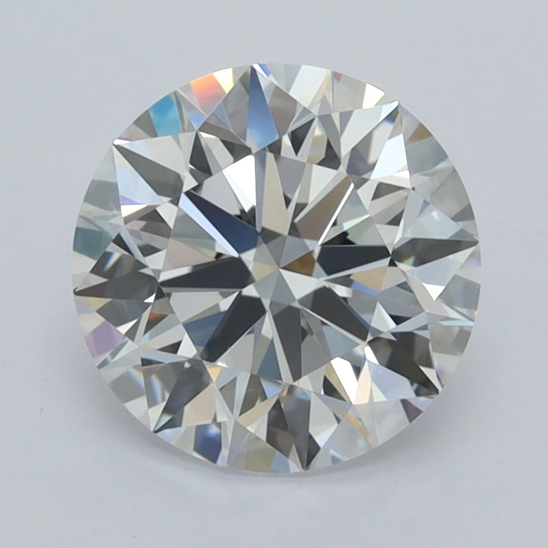 2.06 Carat Round Shaped, Ideal Cut, D Color, VVS1 Clarity, IGI Certified Lab Grown Diamond