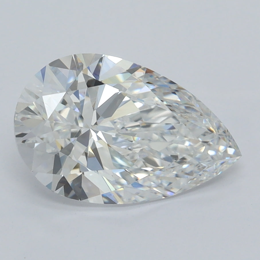 2.01 Carat Pear Shaped, Ideal Cut, D Color, VVS1 Clarity, IGI Certified Lab Grown Diamond