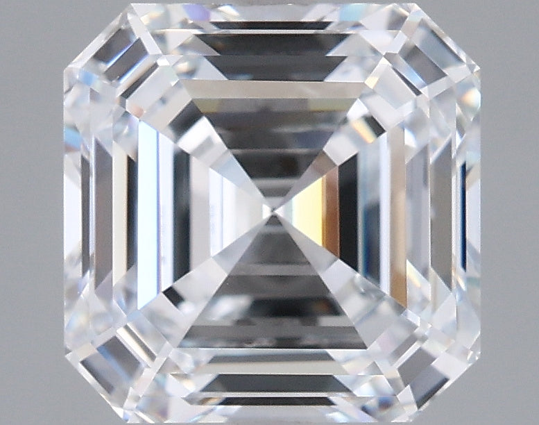 3.02 Carat Asscher Shaped, Ideal Cut, E Color, VVS1 Clarity, IGI Certified Lab Grown Diamond