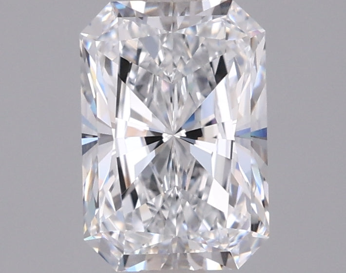 1.55 Carat Radiant Shaped, Ideal Cut, D Color, VVS1 Clarity, IGI Certified Lab Grown Diamond