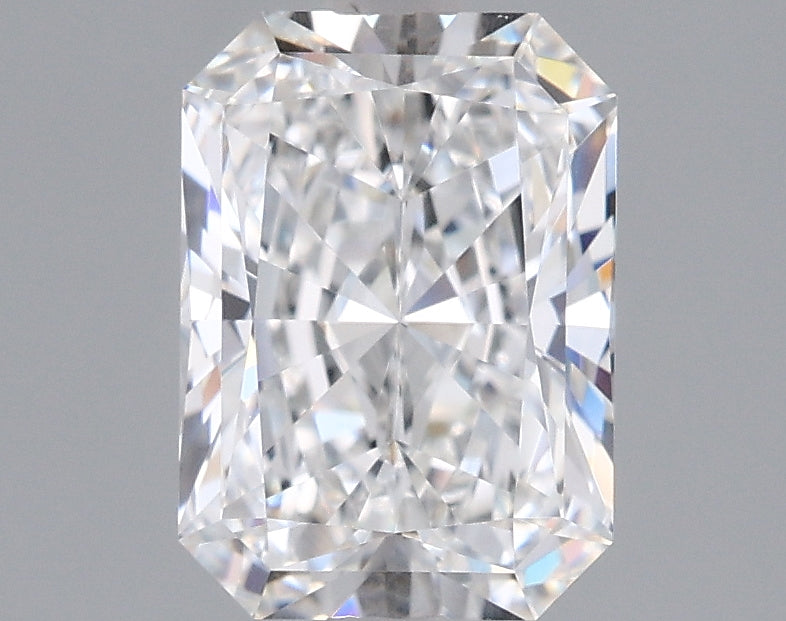 1.54 Carat Radiant Shaped, Ideal Cut, E Color, VVS1 Clarity, IGI Certified Lab Grown Diamond