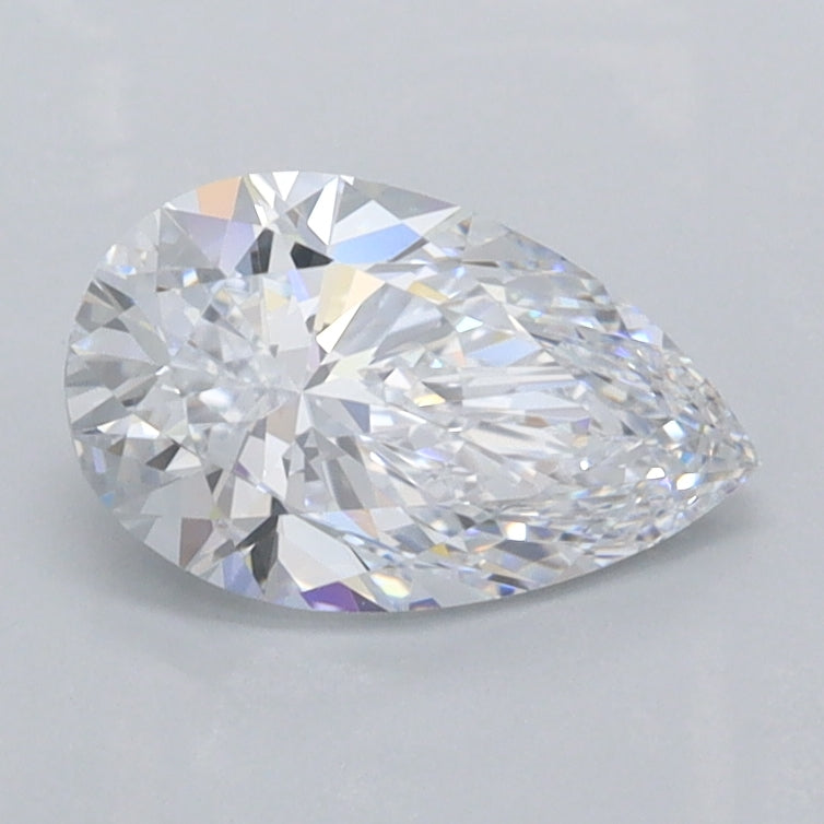 1.01 Carat Pear Shaped, Excellent Cut, D Color, VVS2 Clarity, IGI Certified Lab Grown Diamond