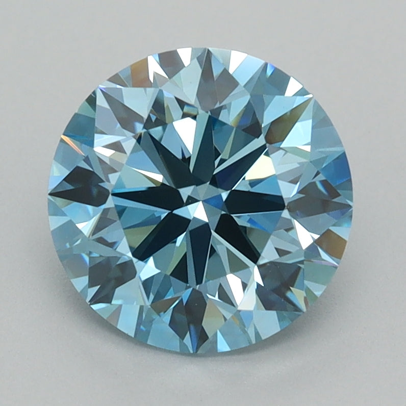 1.98 Carat Round Shaped, Ideal Cut, VVS1 Clarity, IGI Certified Lab Grown Diamond