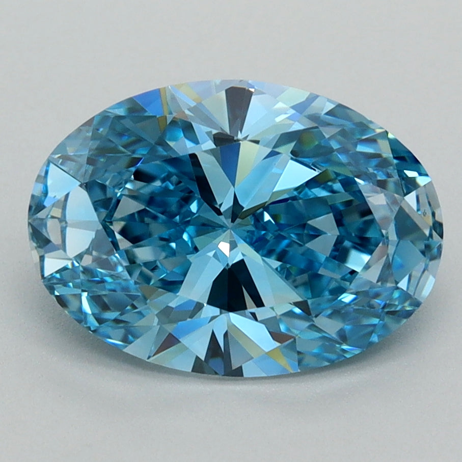 2.51 Carat Oval Shaped, Ideal Cut, VVS2 Clarity, IGI Certified Lab Grown Diamond