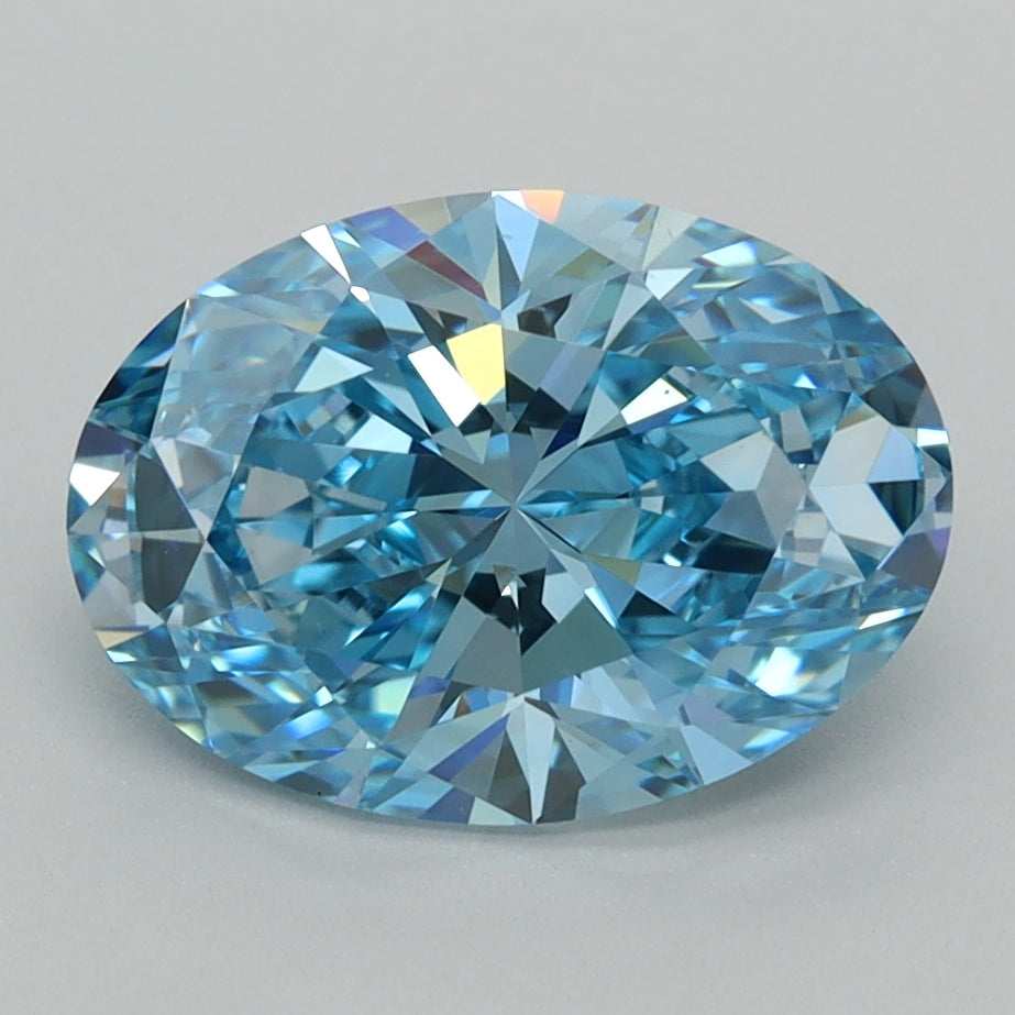 2.54 Carat Oval Shaped, Ideal Cut, VVS1 Clarity, IGI Certified Lab Grown Diamond