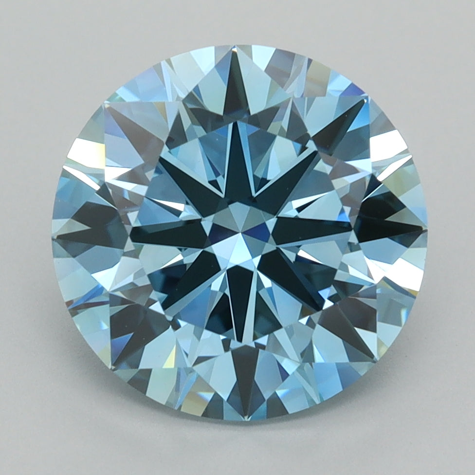 4.02 Carat Round Shaped, Excellent Cut, VVS1 Clarity, IGI Certified Lab Grown Diamond