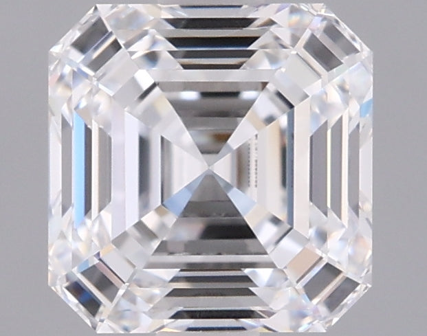 1.54 Carat Asscher Shaped, Ideal Cut, D Color, VS1 Clarity, IGI Certified Lab Grown Diamond