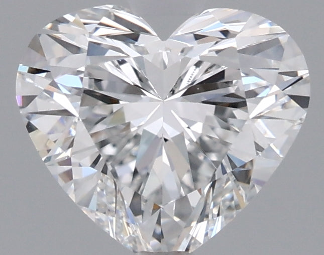 1.53 Carat Heart Shaped, Ideal Cut, D Color, VVS2 Clarity, IGI Certified Lab Grown Diamond