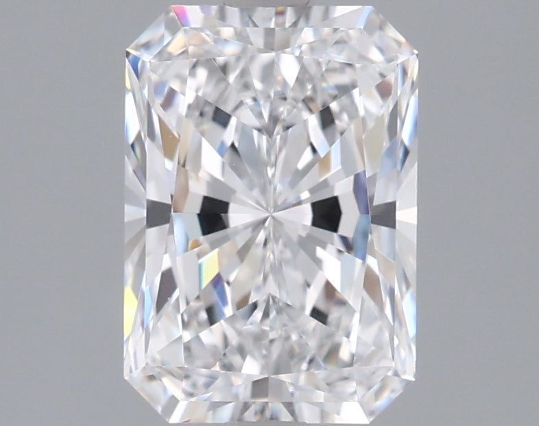 1.52 Carat Radiant Shaped, Excellent Cut, D Color, VVS1 Clarity, IGI Certified Lab Grown Diamond