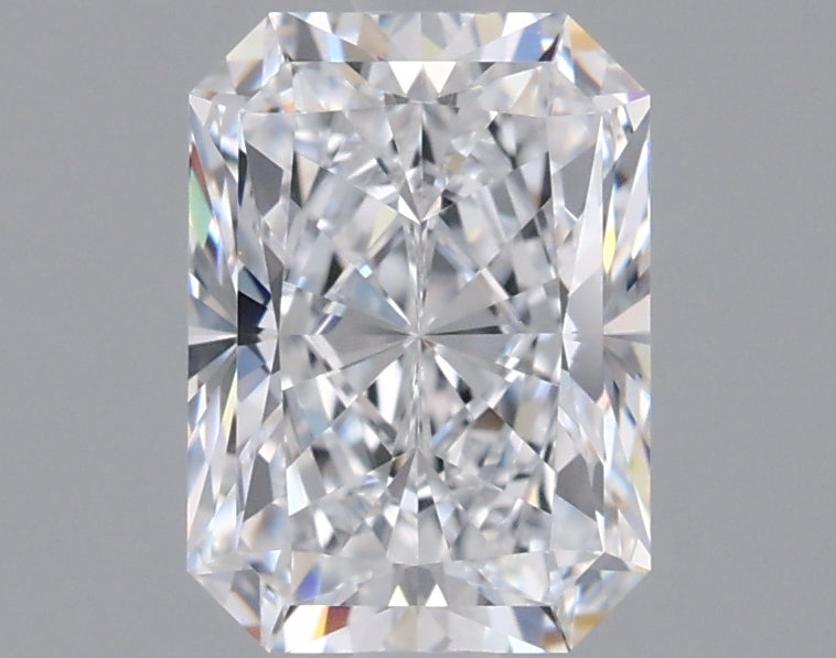 1.58 Carat Radiant Shaped, Excellent Cut, D Color, VVS2 Clarity, IGI Certified Lab Grown Diamond