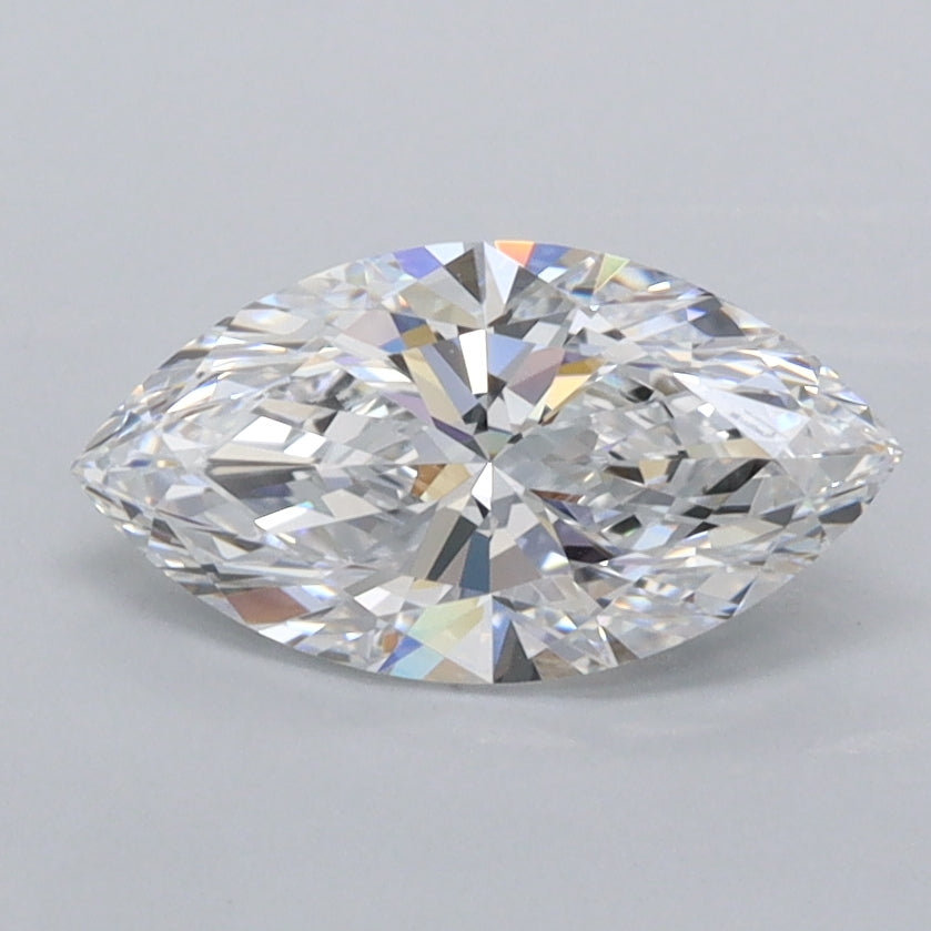 1.05 Carat Marquise Shaped, Ideal Cut, D Color, VVS1 Clarity, IGI Certified Lab Grown Diamond