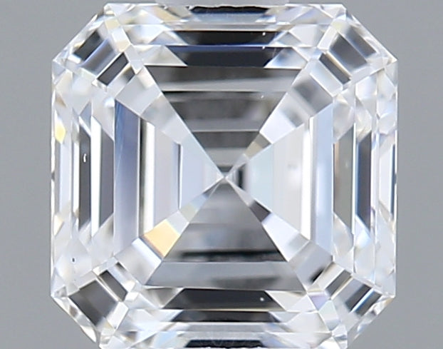 1.07 Carat Asscher Shaped, Ideal Cut, D Color, VS1 Clarity, IGI Certified Lab Grown Diamond