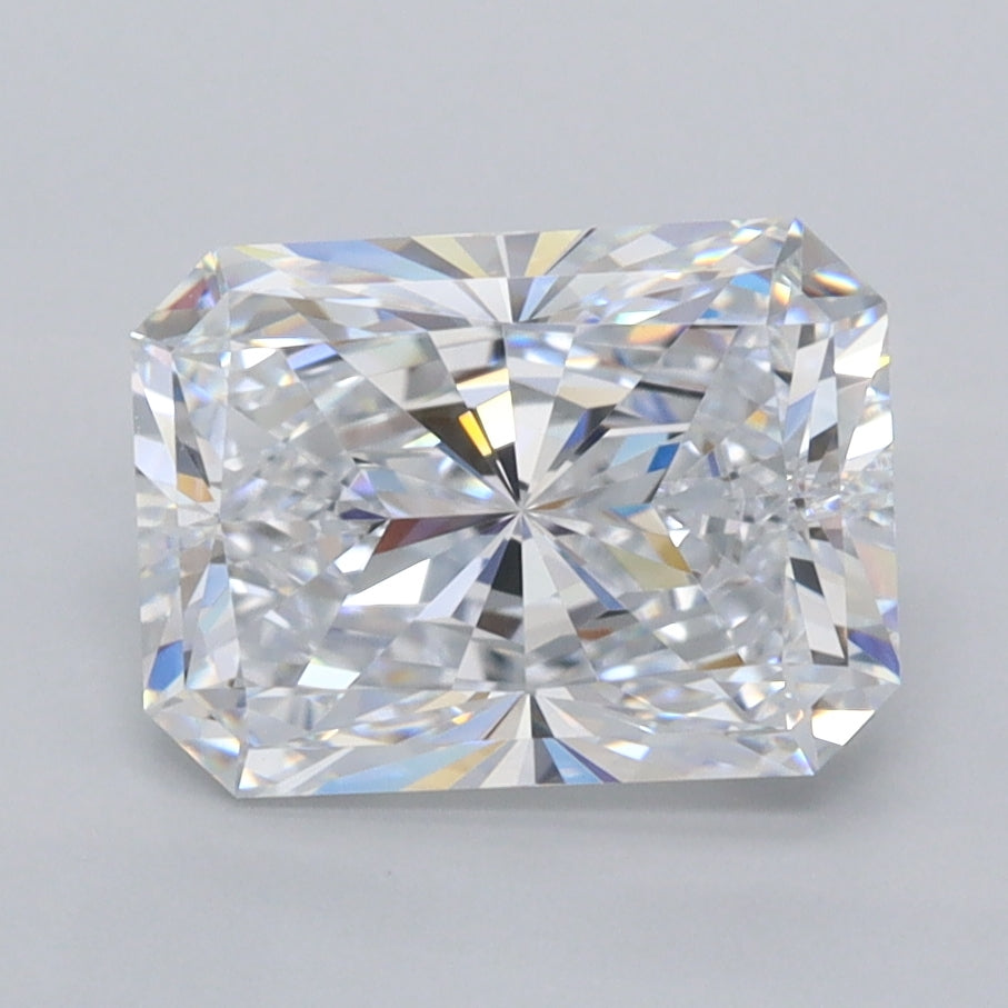 2.53 Carat Radiant Shaped, Ideal Cut, E Color, IF Clarity, IGI Certified Lab Grown Diamond