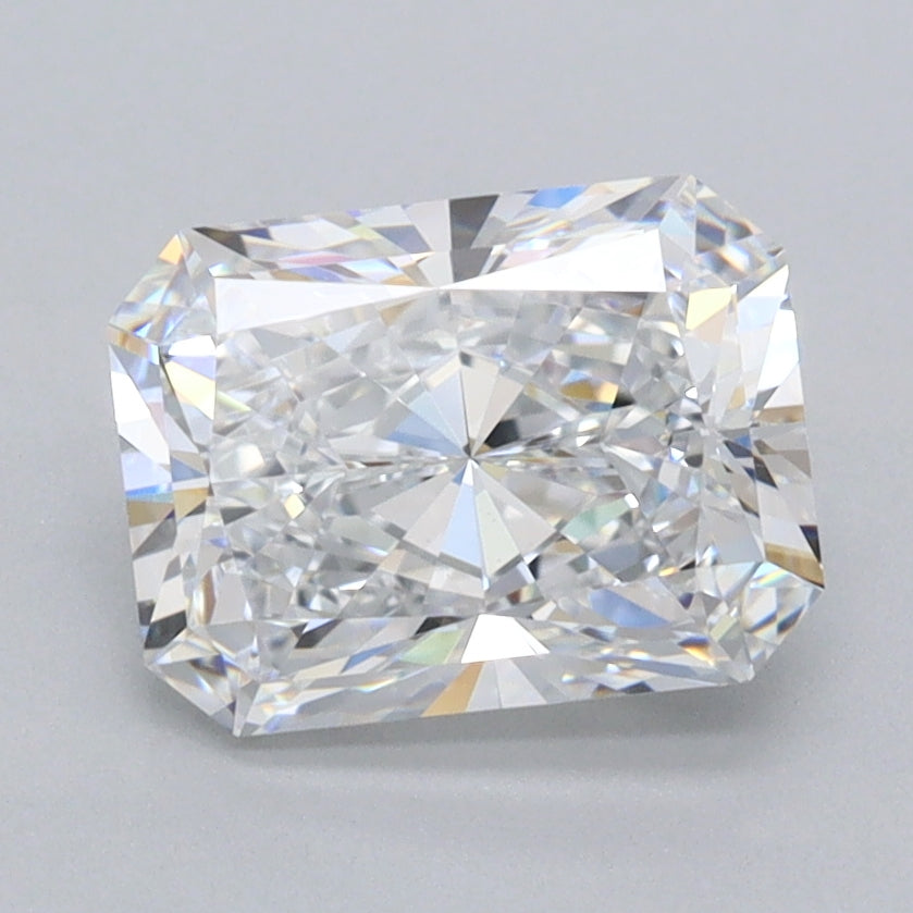 2.03 Carat Radiant Shaped, Ideal Cut, D Color, VVS1 Clarity, IGI Certified Lab Grown Diamond