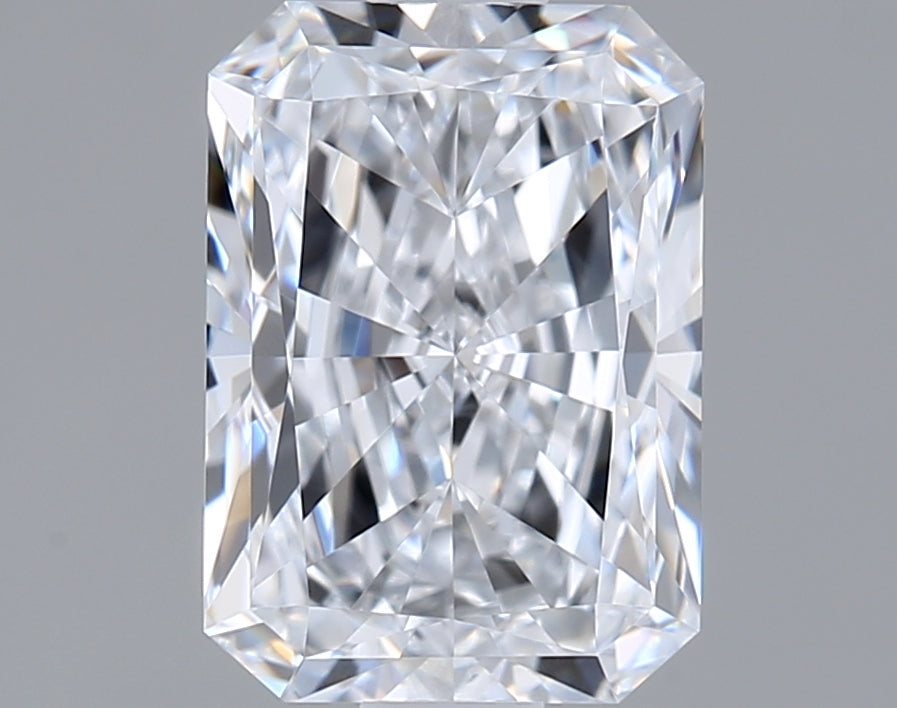 1.52 Carat Radiant Shaped, Ideal Cut, D Color, VVS1 Clarity, IGI Certified Lab Grown Diamond