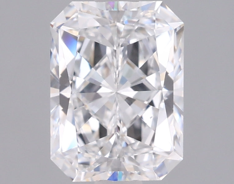 1.52 Carat Radiant Shaped, Ideal Cut, D Color, VVS1 Clarity, IGI Certified Lab Grown Diamond