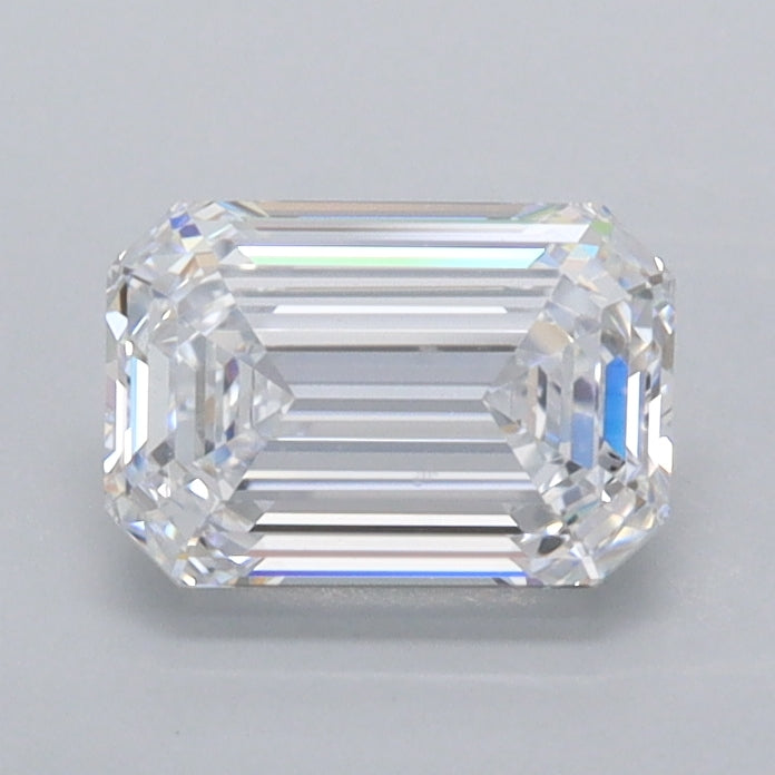 1.05 Carat Emerald Shaped, Ideal Cut, D Color, VVS1 Clarity, IGI Certified Lab Grown Diamond