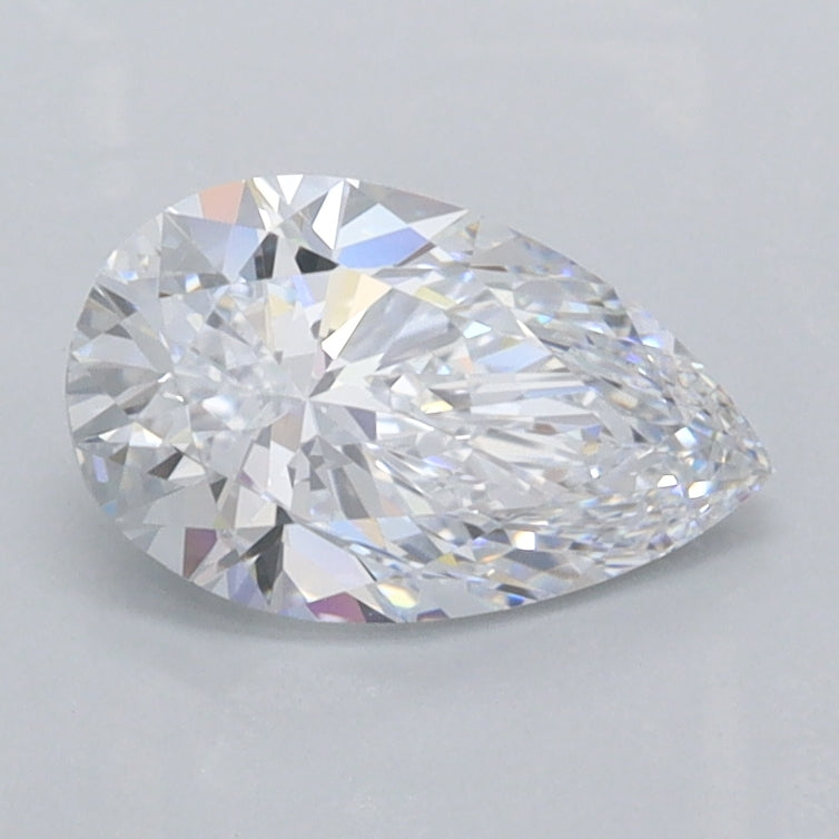1.02 Carat Pear Shaped, Ideal Cut, D Color, VVS1 Clarity, IGI Certified Lab Grown Diamond