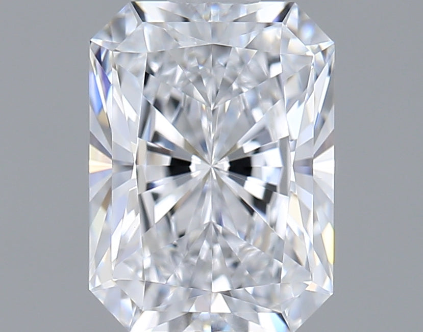 1.55 Carat Radiant Shaped, Ideal Cut, D Color, VVS1 Clarity, IGI Certified Lab Grown Diamond