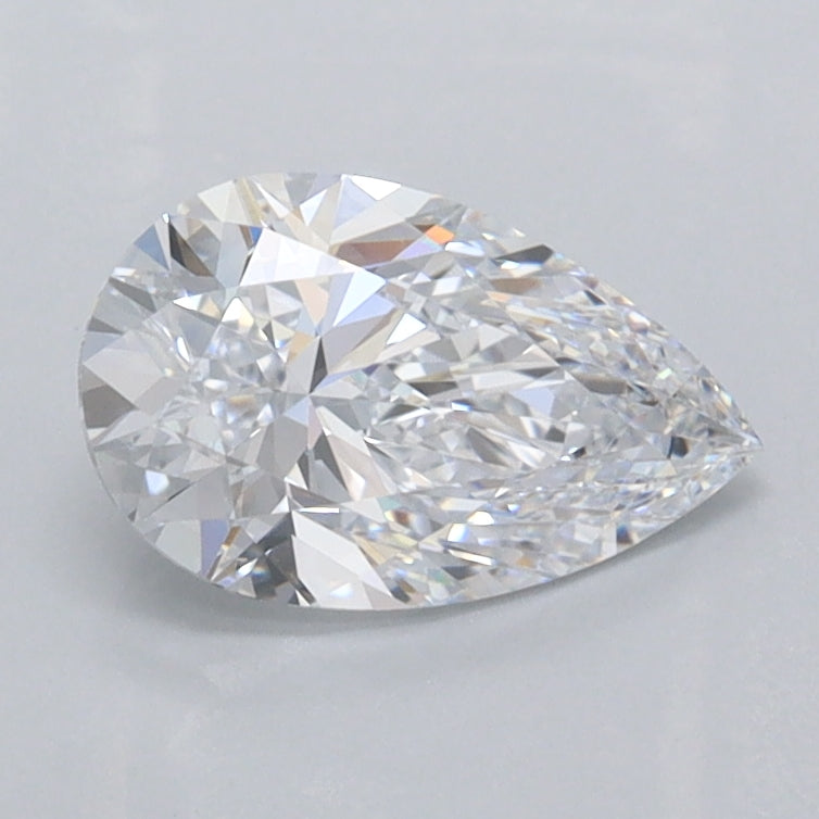 1.04 Carat Pear Shaped, Ideal Cut, D Color, VVS1 Clarity, IGI Certified Lab Grown Diamond