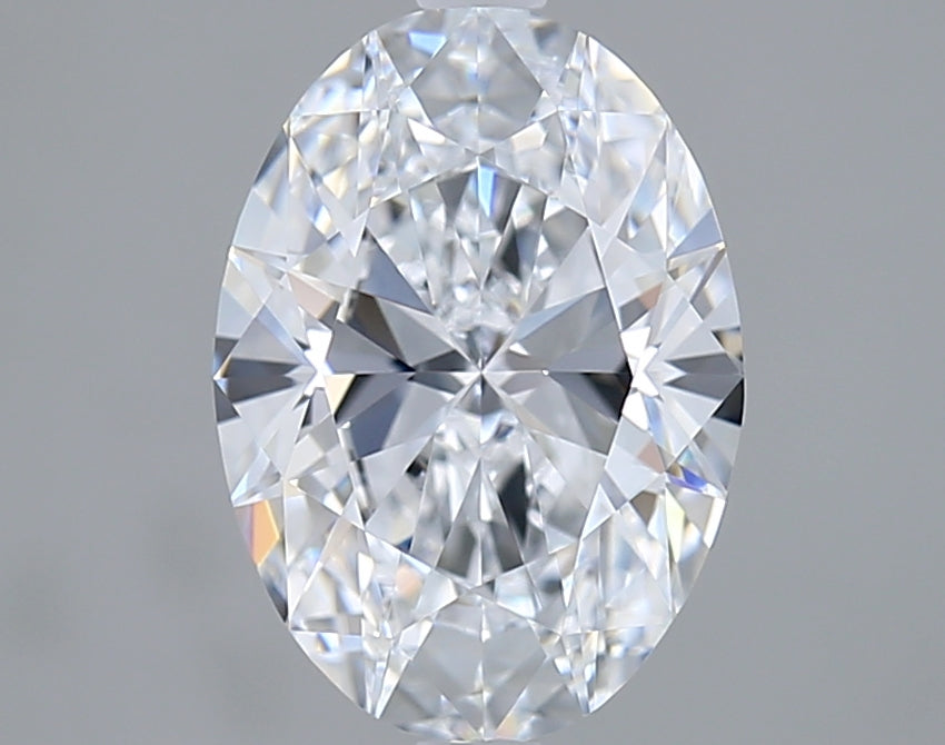2.54 Carat Oval Shaped, Ideal Cut, E Color, VVS1 Clarity, IGI Certified Lab Grown Diamond