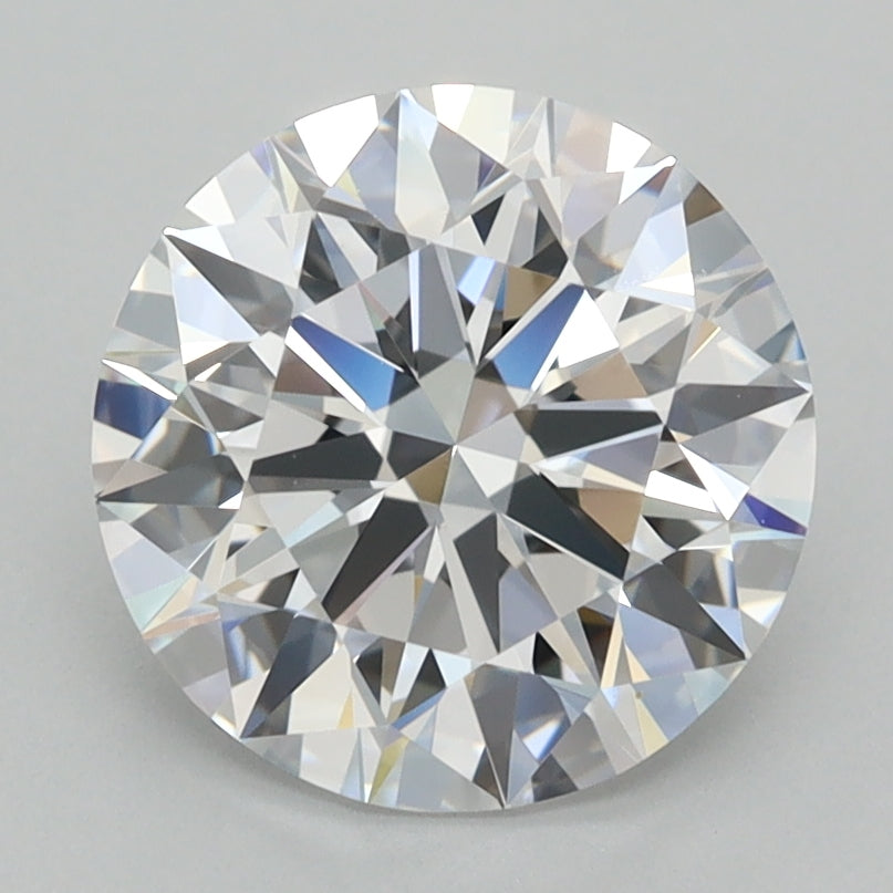 2.52 Carat Round Shaped, Ideal Cut, D Color, VVS1 Clarity, IGI Certified Lab Grown Diamond