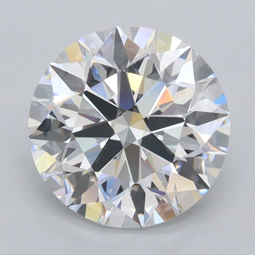 2.70 Carat Round Shaped, Ideal Cut, D Color, VVS1 Clarity, IGI Certified Lab Grown Diamond