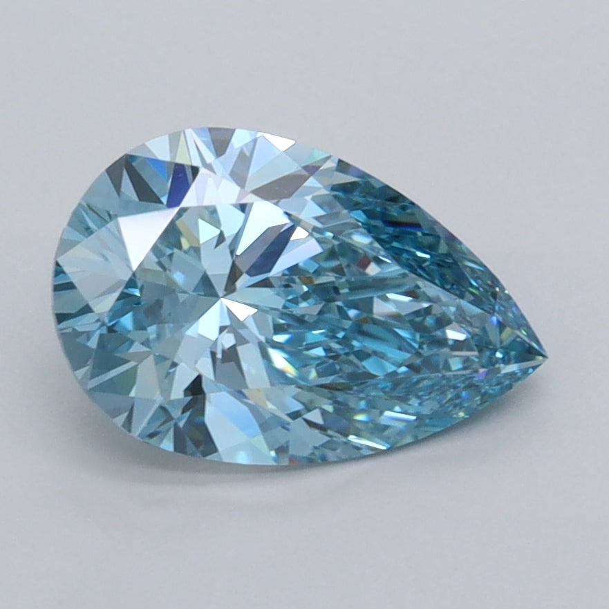1.53 Carat Pear Shaped, Ideal Cut, VVS2 Clarity, IGI Certified Lab Grown Diamond