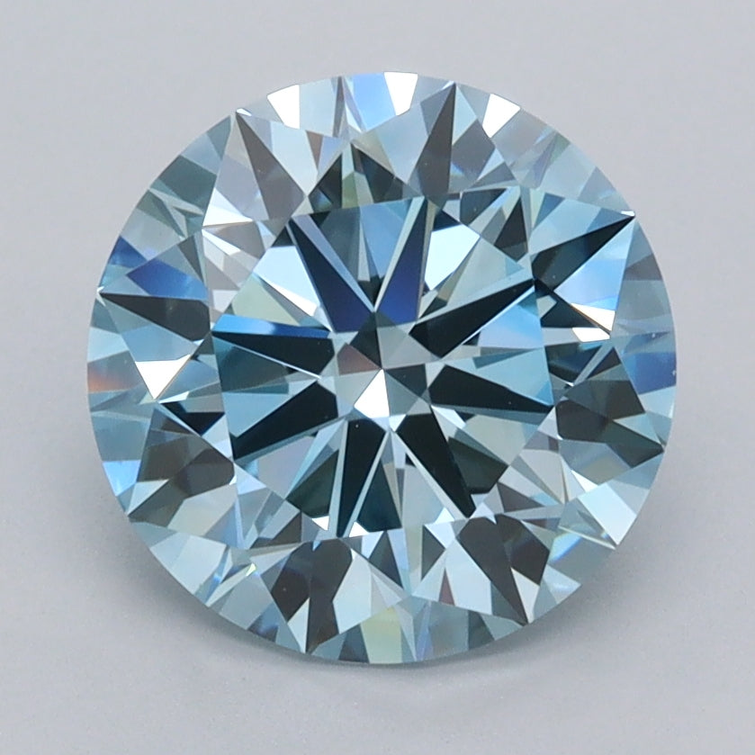 2.52 Carat Round Shaped, Ideal Cut, VVS1 Clarity, IGI Certified Lab Grown Diamond
