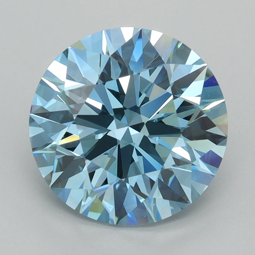 2.92 Carat Round Shaped, Ideal Cut, VVS1 Clarity, IGI Certified Lab Grown Diamond