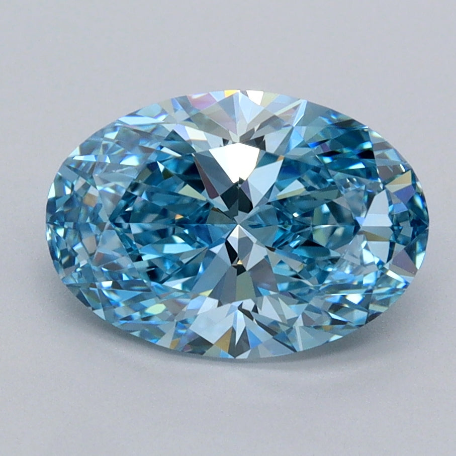 2.06 Carat Oval Shaped, Ideal Cut, VVS1 Clarity, IGI Certified Lab Grown Diamond