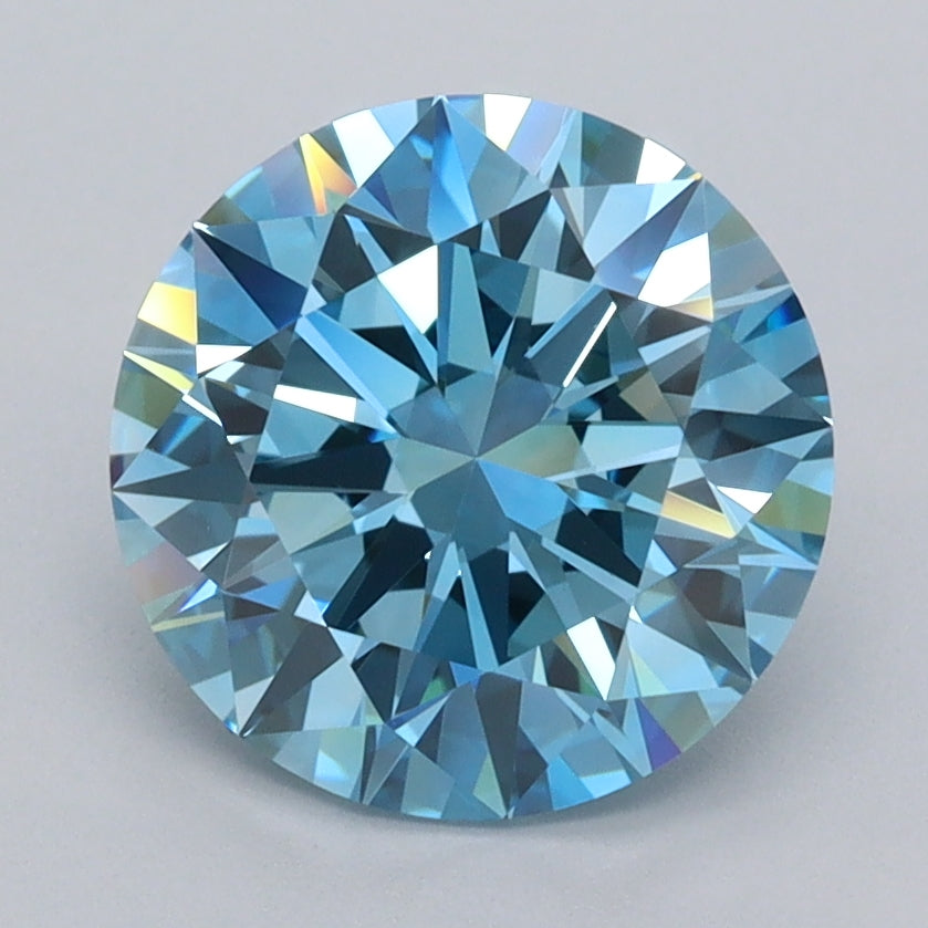2.48 Carat Round Shaped, Ideal Cut, VVS2 Clarity, IGI Certified Lab Grown Diamond
